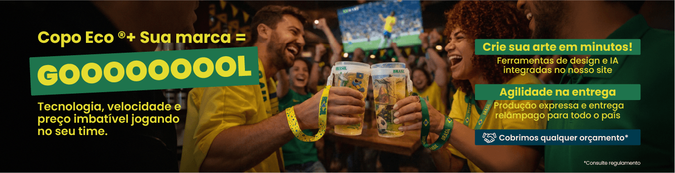 Copa do Mundo com Copo Eco!